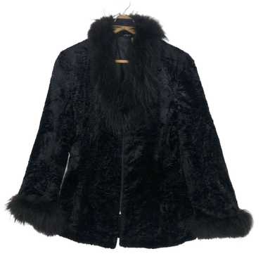 Vintage Valentino Garavani Faux Fur Velvet Jacket - image 1