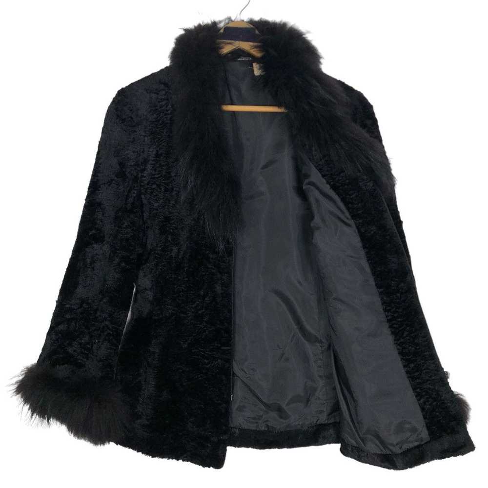 Vintage Valentino Garavani Faux Fur Velvet Jacket - image 5