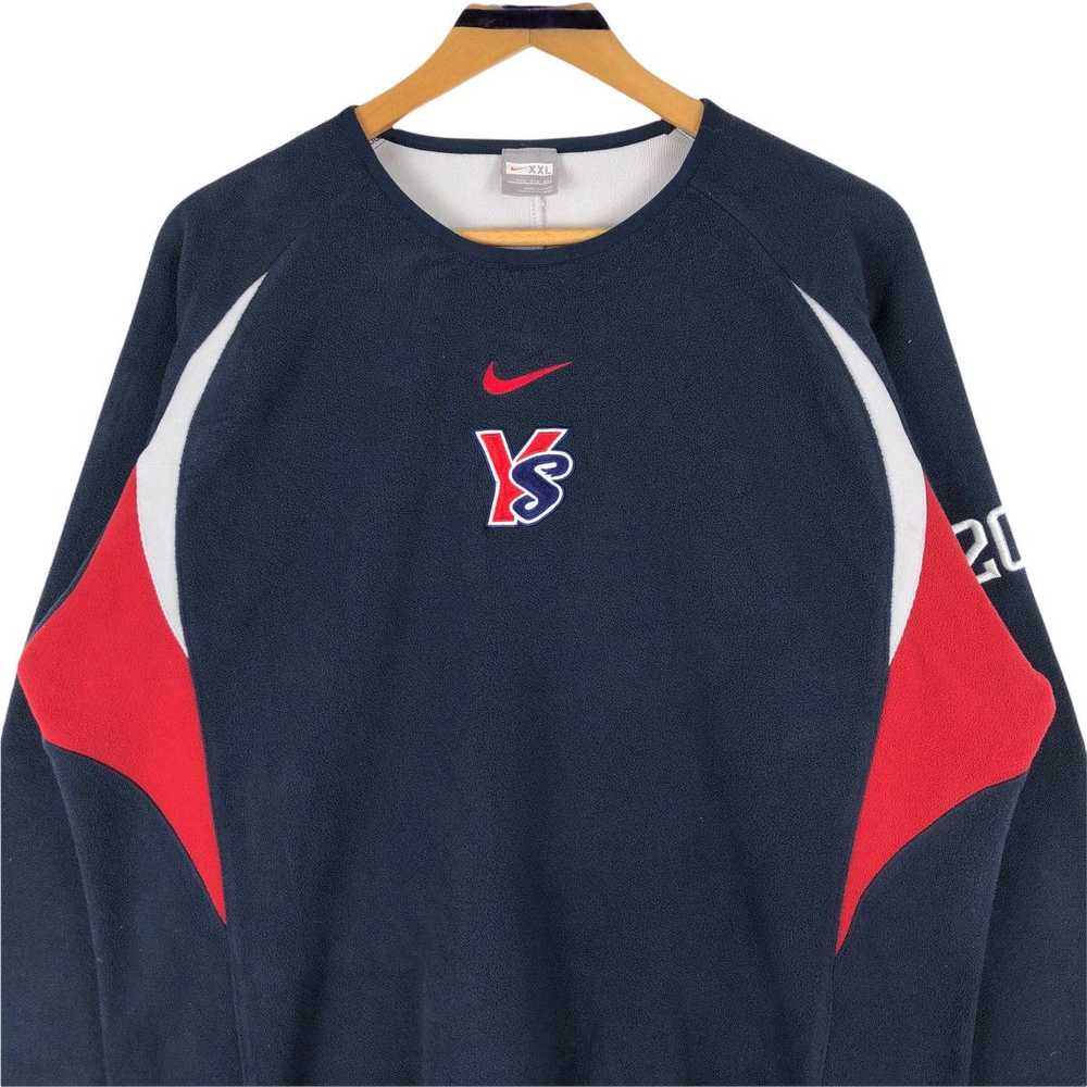 Vintage Nike Swoosh YS Round Neck Fleece Sweater - image 5