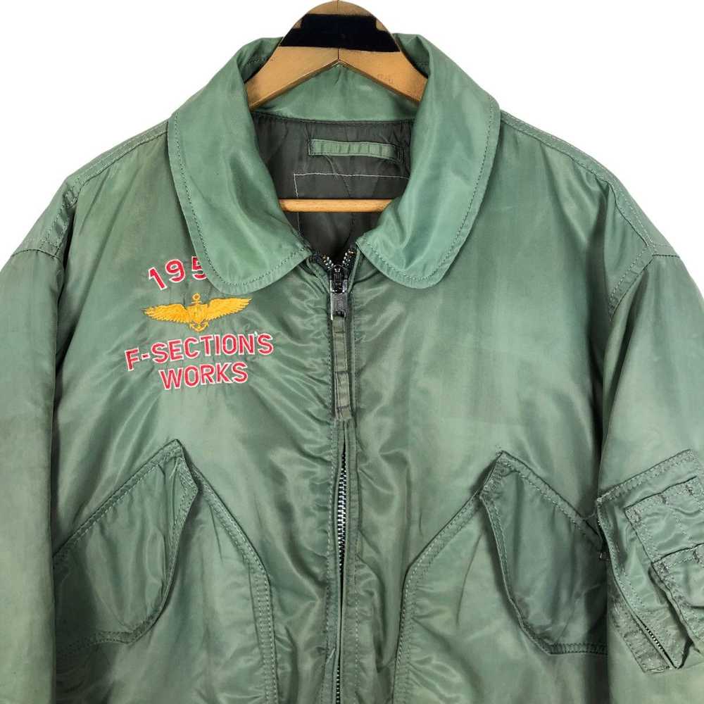 Vintage 1956 F-Section Works Bomber Jacket - image 3