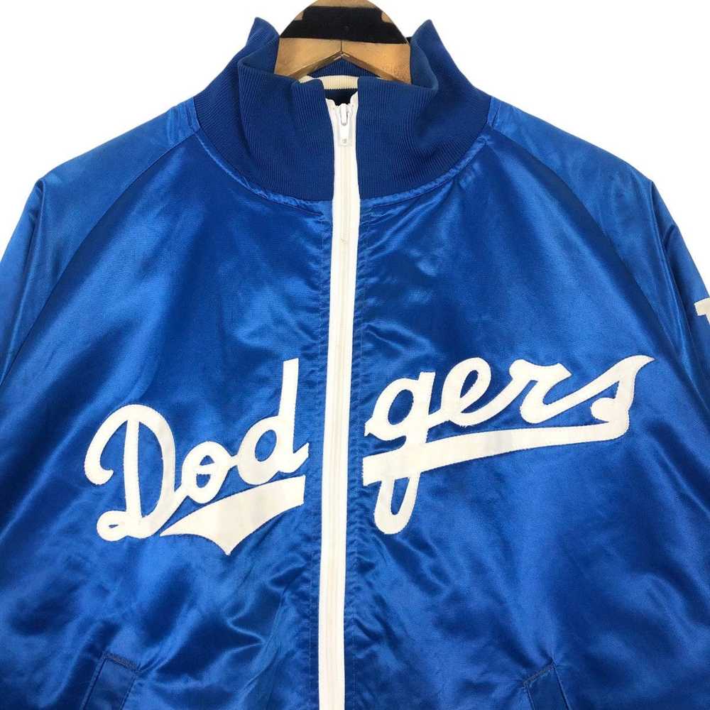 Vintage 90s Los Angeles Dodgers Satin Varsity Jac… - image 10