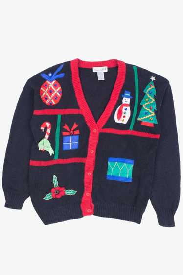 Black Ugly Christmas Cardigan 55234 - image 1