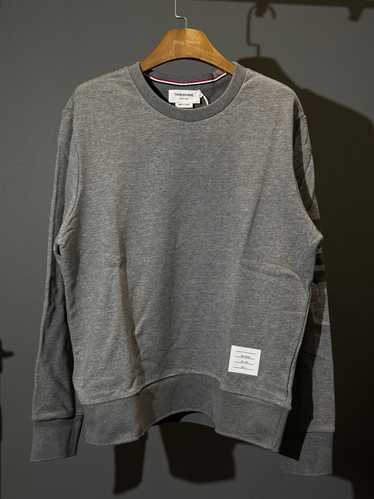 Thom Browne 4 Bar Sleeve in loopback sweatshirt