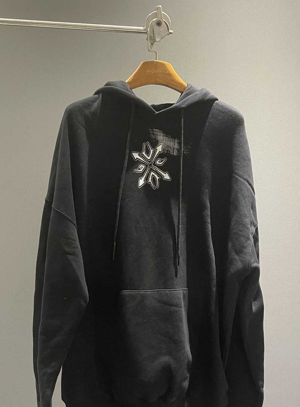 Off-White Extra Long Black White Hoodie - image 1