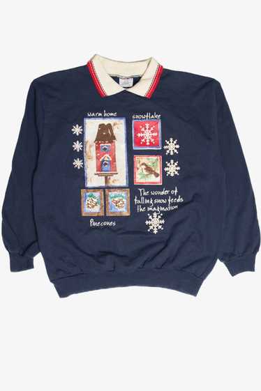 Vintage Blue Holiday Sweatshirt 63036