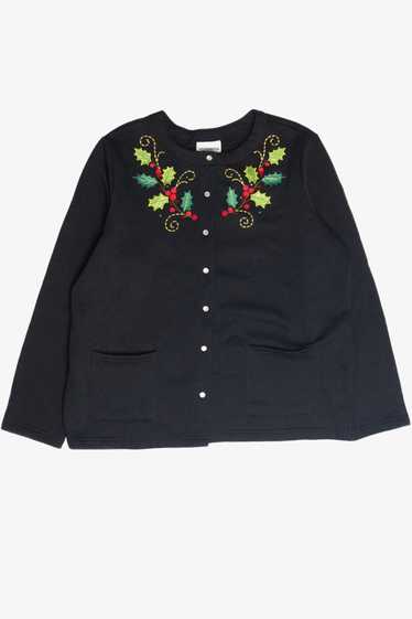 Vintage Black Ugly Christmas Cardigan 63032