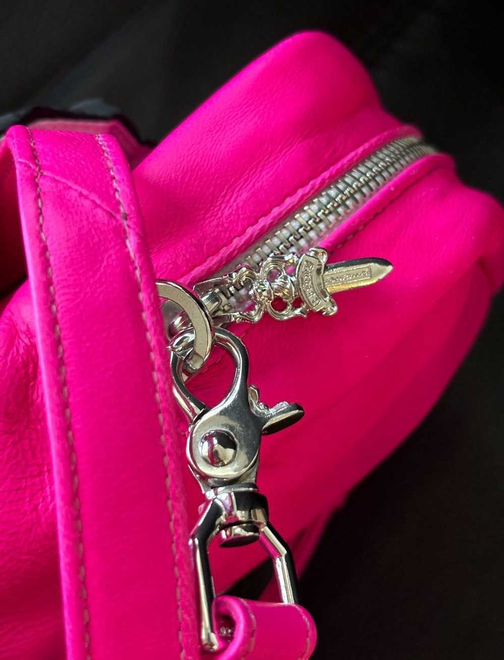 Chrome Hearts Hot pink triple cross patch taka bag - image 2