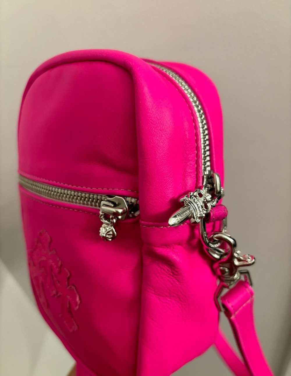 Chrome Hearts Hot pink triple cross patch taka bag - image 3