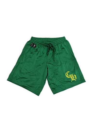 Chrome Hearts Green mesh shorts