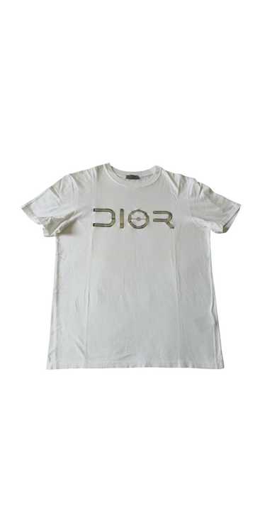 Dior Sorayama silver logo tee