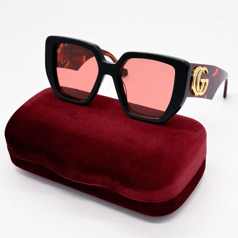 NEW GUCCI GG0956S 009 OVERSIZED BLACK WOMEN SUNGL… - image 2