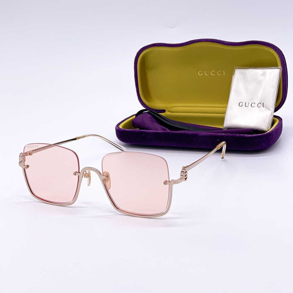 NEW GUCCI GG1279S 005 WOMEN PINK SQUARE SUNGLASSE… - image 2