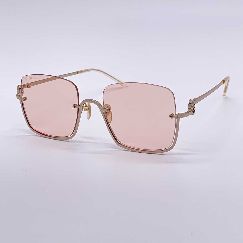 NEW GUCCI GG1279S 005 WOMEN PINK SQUARE SUNGLASSE… - image 3