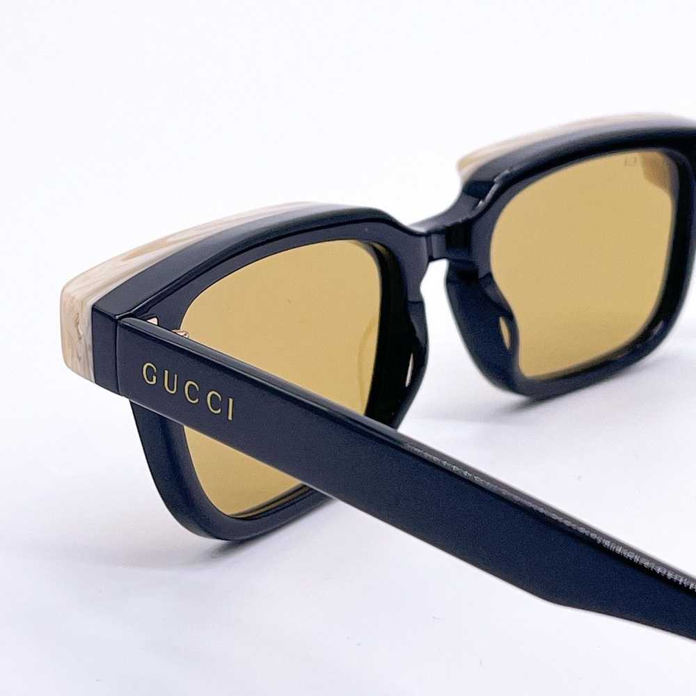 NEW GUCCI GG1166S 001 UNISEX SQUARE BLACK BEIGE S… - image 9