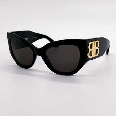 NEW BALENCIAGA BB0322S 002 CAT EYE BLACK WOMEN SU… - image 1