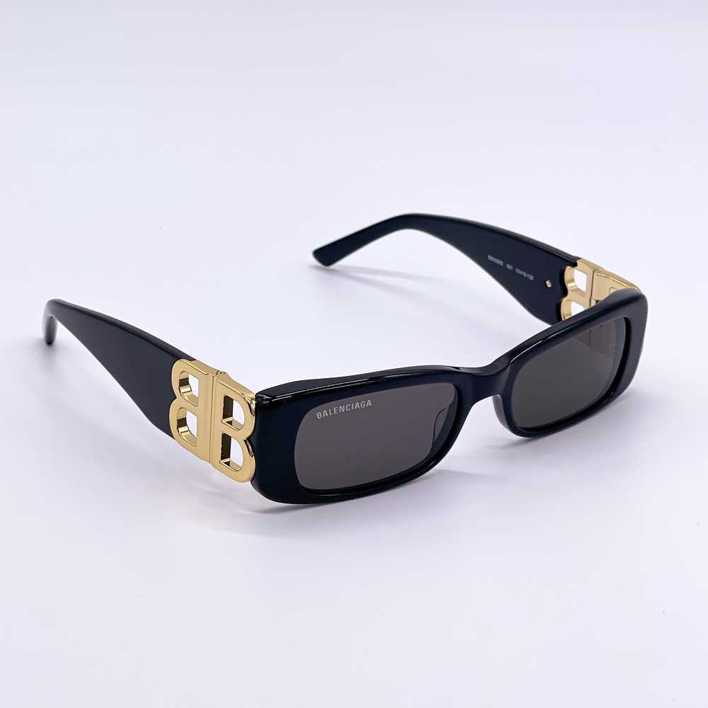 NEW BALENCIAGA BB0096S 001 BLACK UNISEX SUNGLASSES - image 5