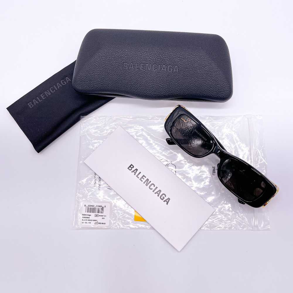 NEW BALENCIAGA BB0096S 001 BLACK UNISEX SUNGLASSES - image 9