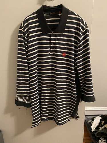 UNDERCOVER 06ss reconstructed striped polo