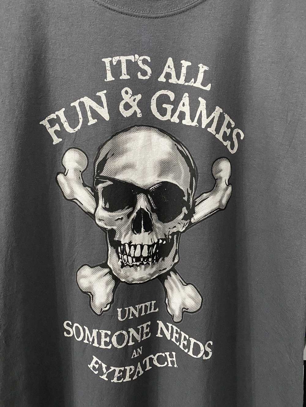 DISNEY ADULT TSHIRT-Pirate - Its All Fun & Games - image 3