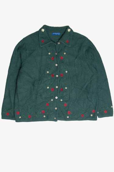 Vintage Green Ugly Christmas Cardigan 61775