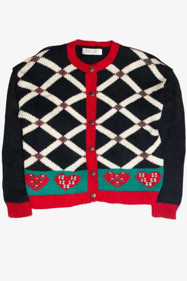 Vintage Karen Scott Ugly Christmas Cardigan 61774