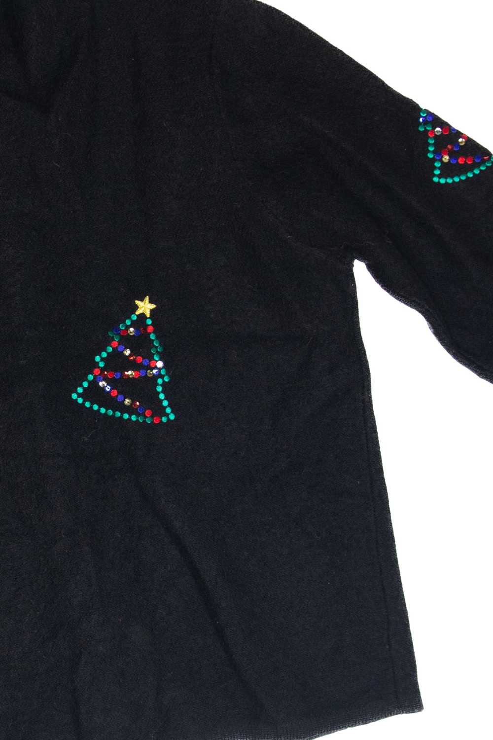 Vintage Black Ugly Christmas Cardigan 62994 - image 3