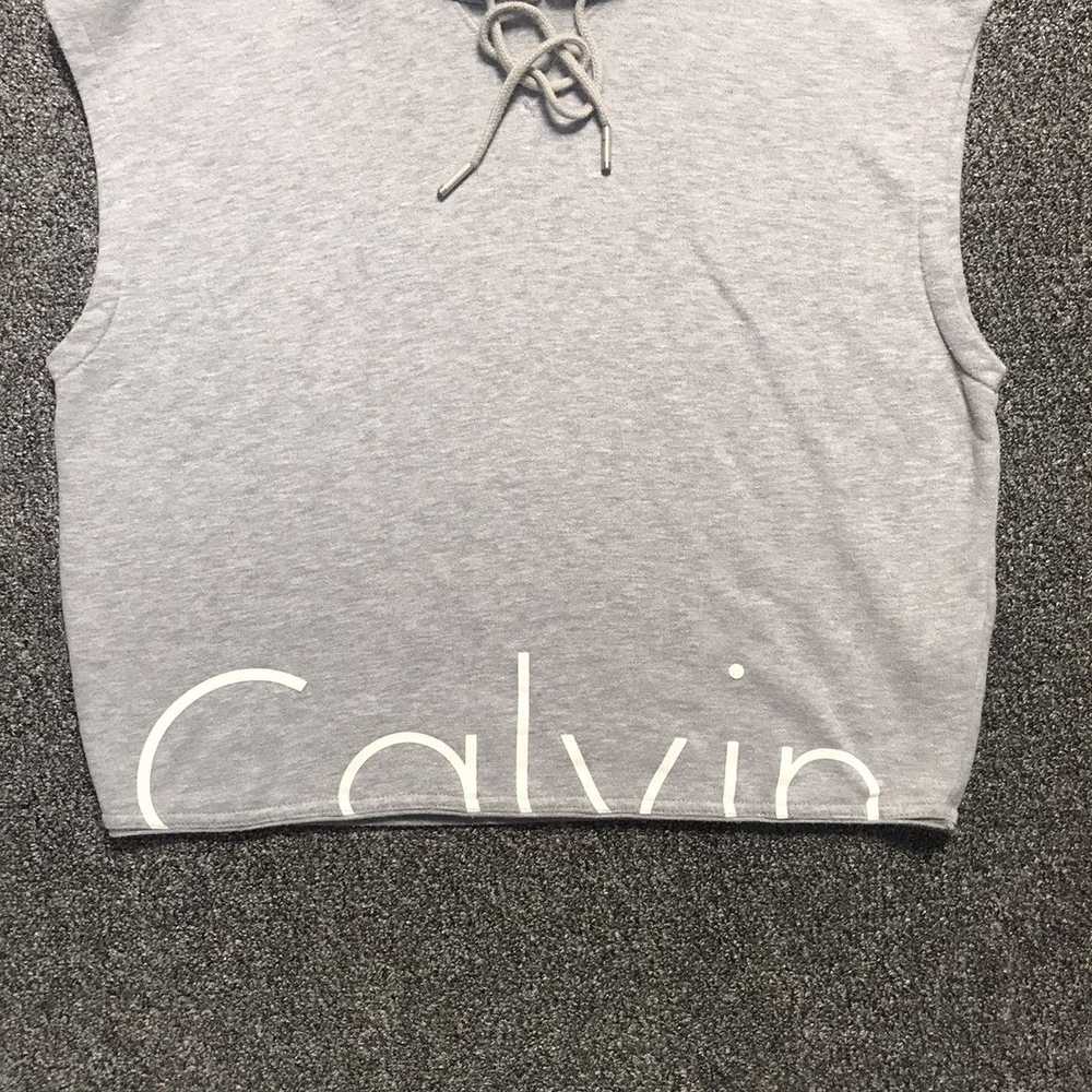 Vintage Calvin Klein Sport Sleeveless Crop Hoodie - image 2