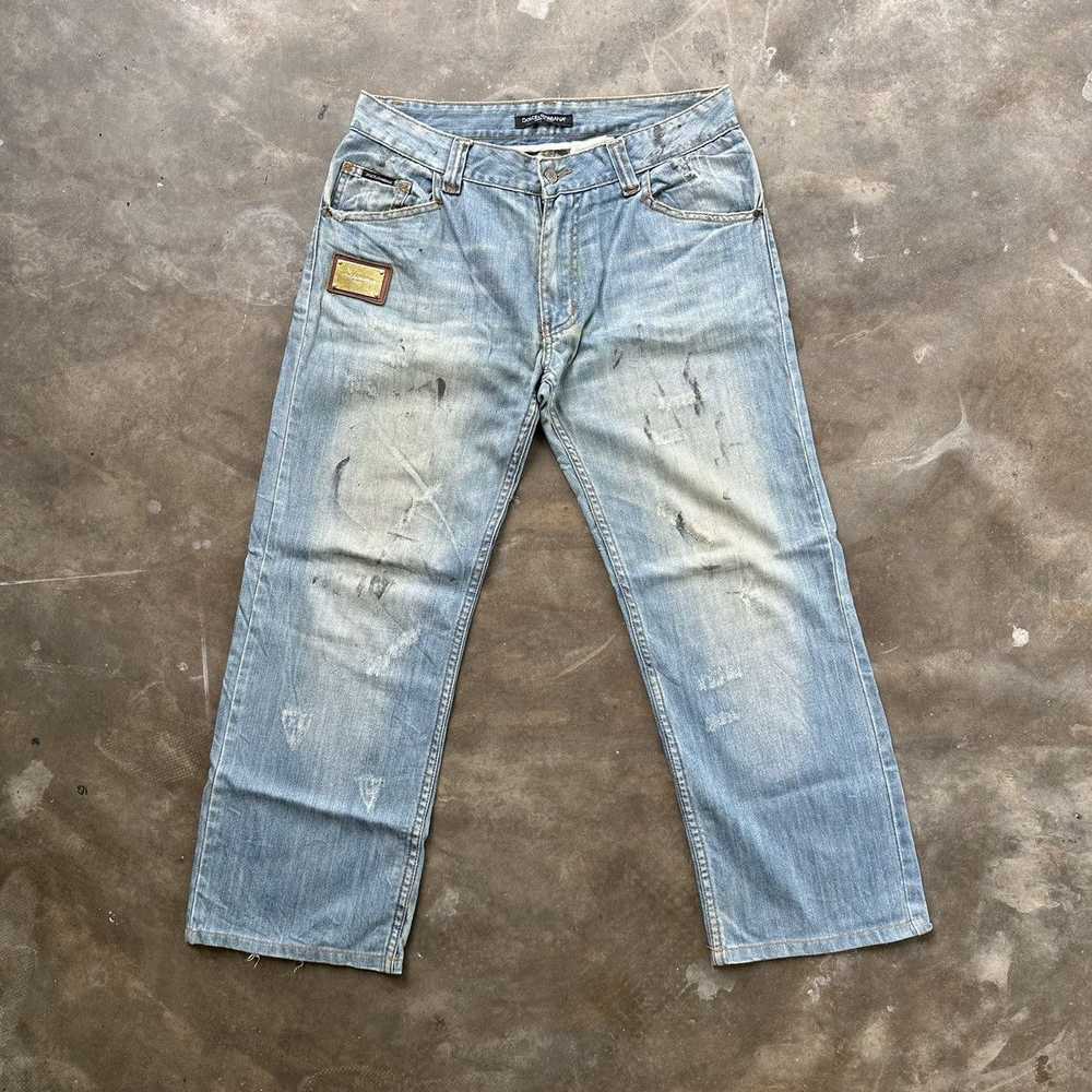 Distressed Denim - Vintage Dolce & Gabbana Rare F… - image 1