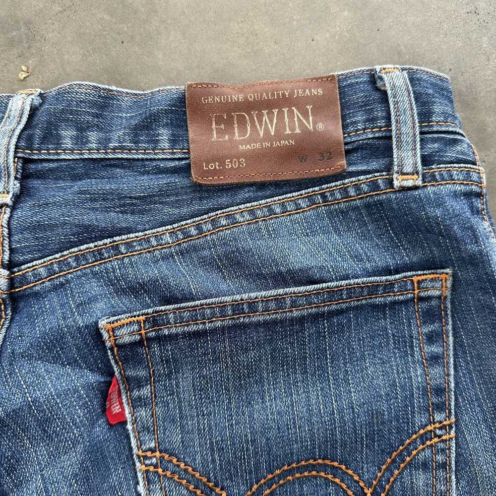 Vintage Edwin Distressed Faded Denim Jean Pant W32 - image 12