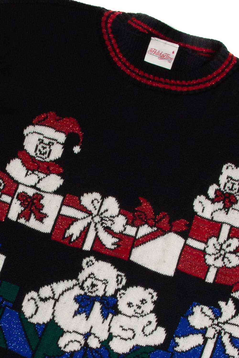 Vintage Black Ugly Christmas Sweater 62748 - image 2