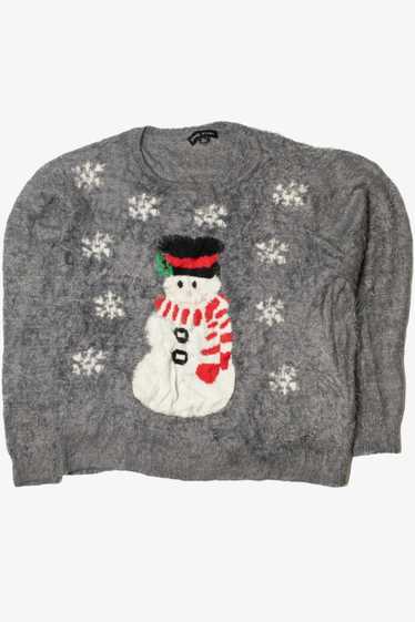 Fluffy Snowman Ugly Christmas Pullover 61709