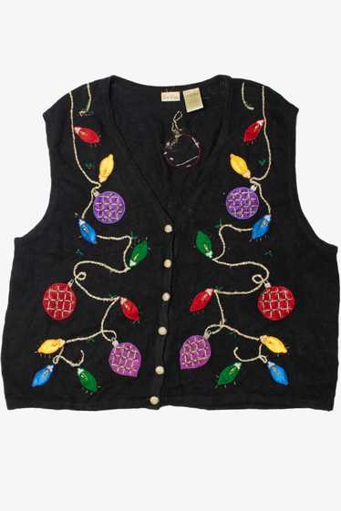 Holiday Lights & Ornaments Ugly Christmas Vest 616