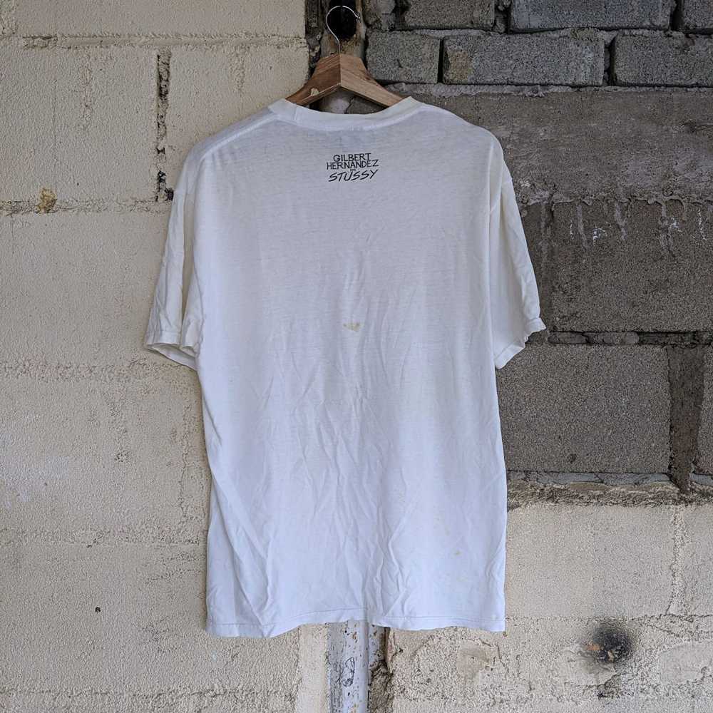 Vintage Stussy Big Logo X Rat Patrol T-Shirt Rare… - image 8