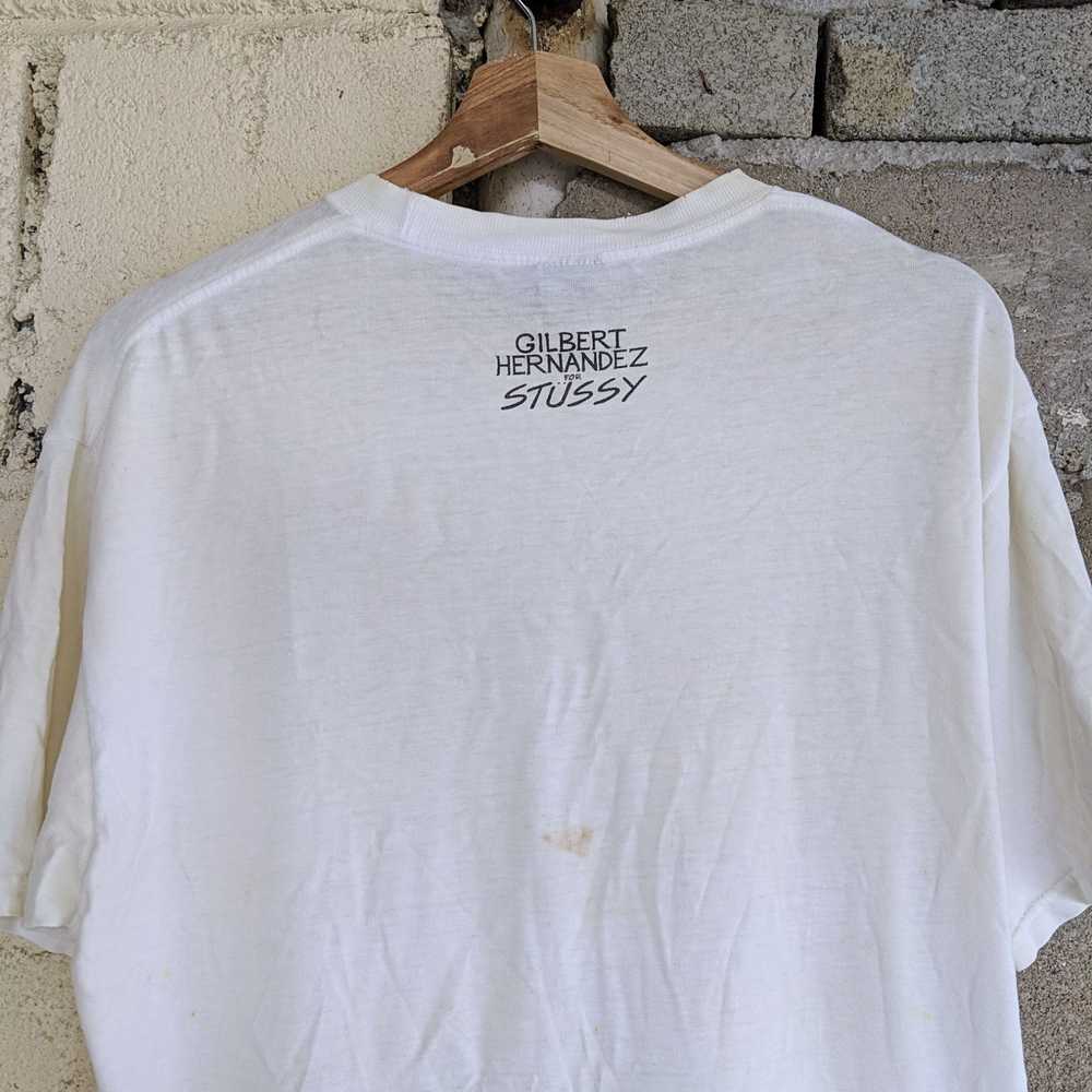 Vintage Stussy Big Logo X Rat Patrol T-Shirt Rare… - image 9