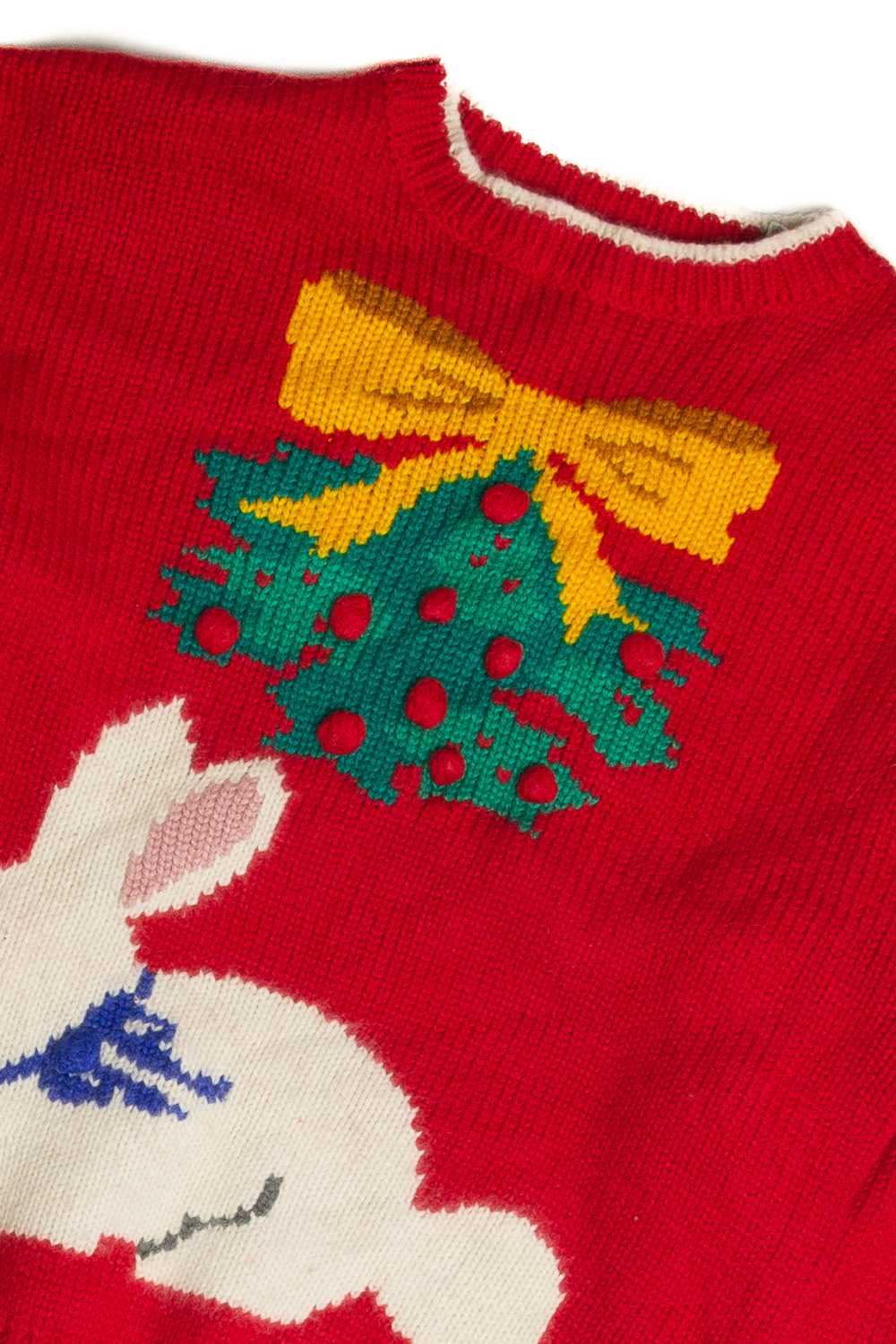 Vintage Red Ugly Christmas Sweater 62444 - image 2