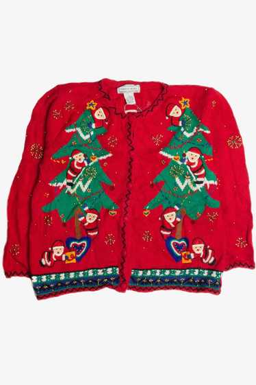 Vintage Red Ugly Christmas Cardigan 62396