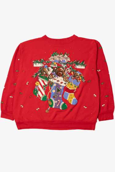 Bears In Stockings Ugly Christmas Sweatshirt 61557