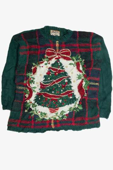 Vintage Green Ugly Christmas Sweater 62356 - image 1