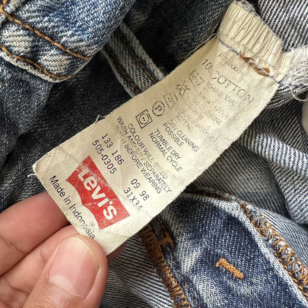 Vintage Levi’s Distressed Faded Sick Denim Jean P… - image 8