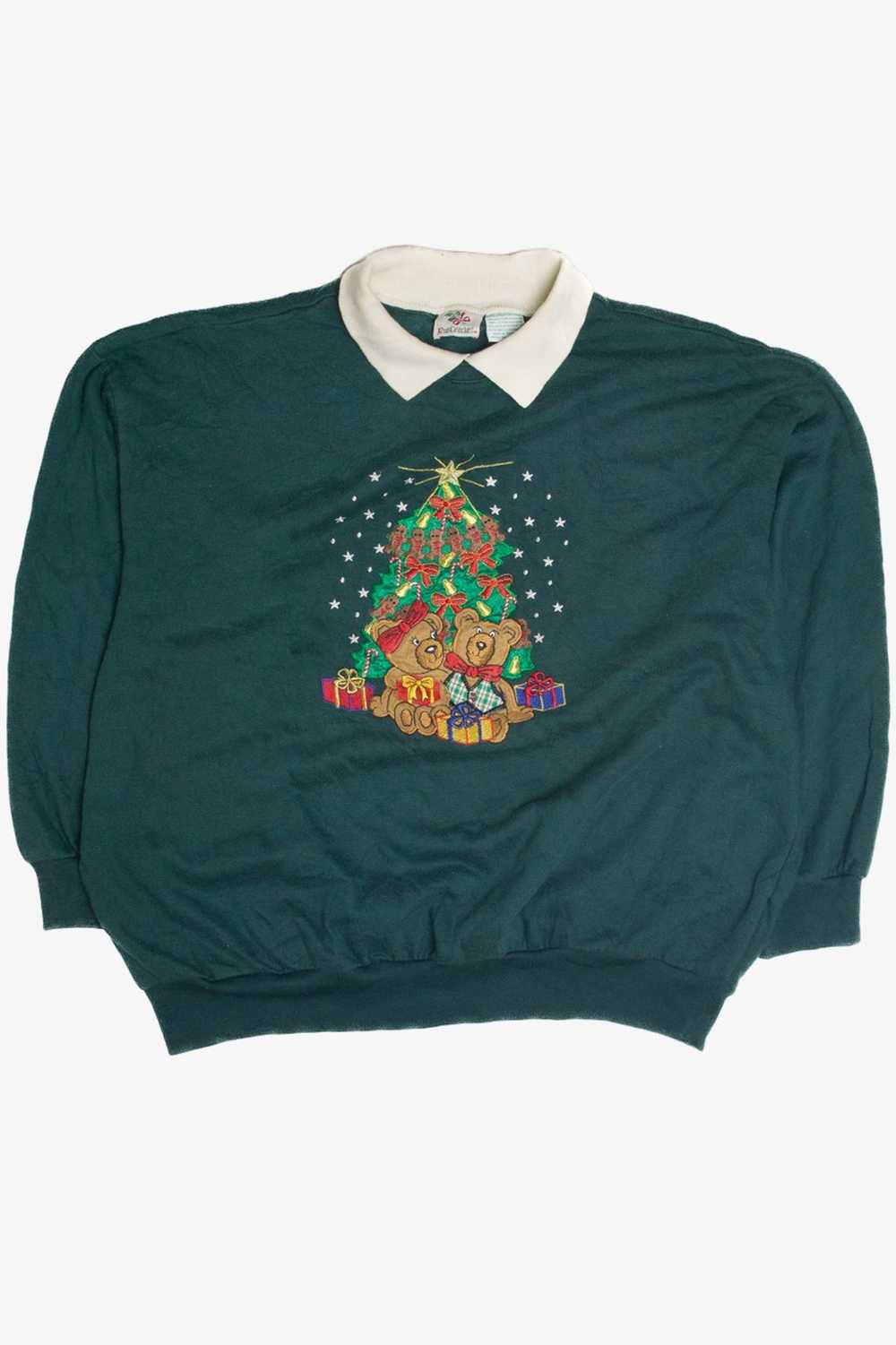 Vintage Green Ugly Christmas Sweatshirt 60986 - image 1