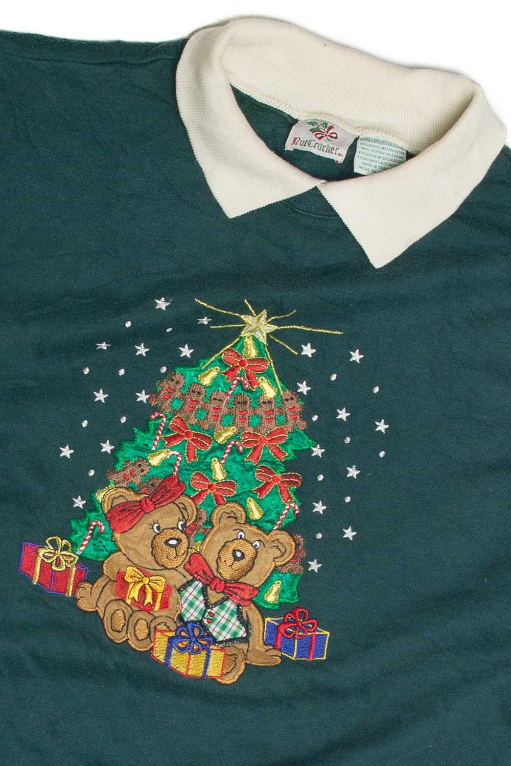 Vintage Green Ugly Christmas Sweatshirt 60986 - image 2