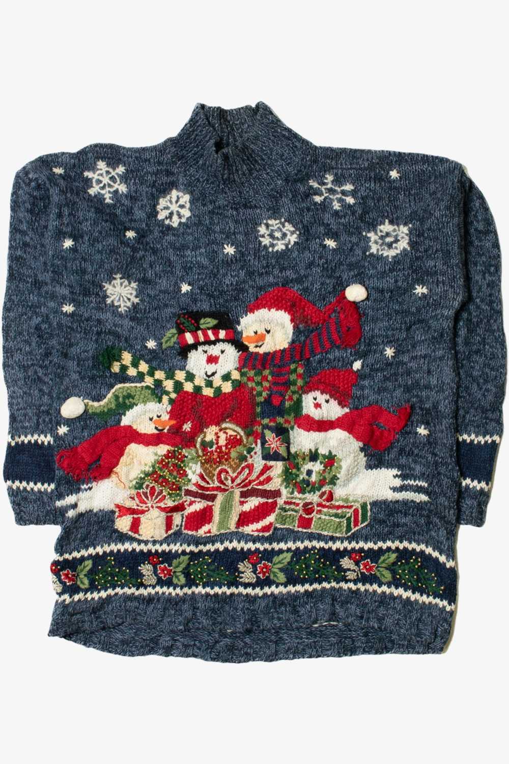 Happy Snowmen Ugly Christmas Sweater 62181 - image 1