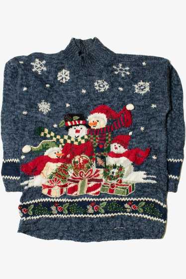 Happy Snowmen Ugly Christmas Sweater 62181 - image 1