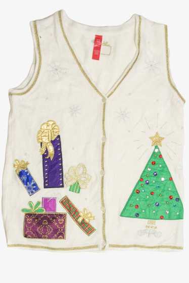 Vintage White Ugly Christmas Vest 60851