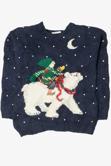 Mary Engelbreit Elf & Polar Bear Ugly Christmas Pu