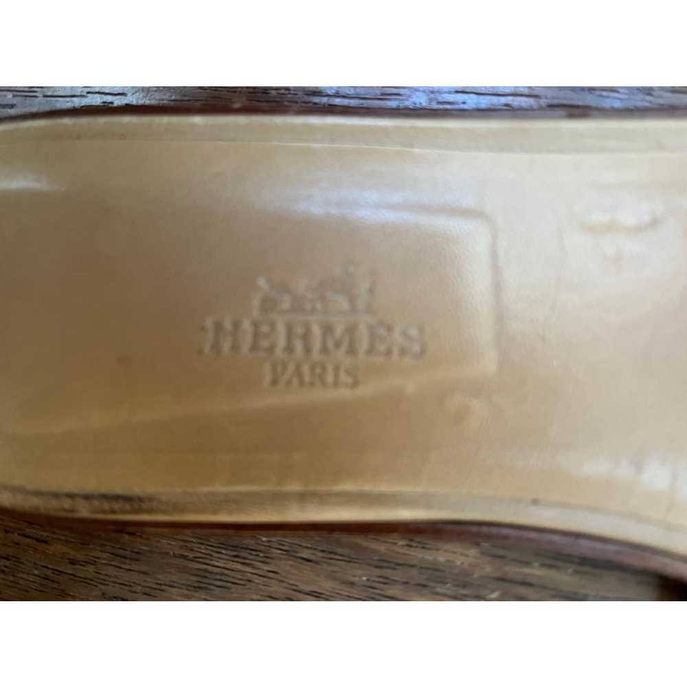 Hermès Oran leather flip flops - image 3