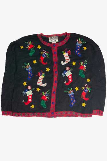 Vintage Black Ugly Christmas Cardigan 59938