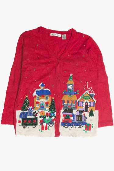 Vintage Red Ugly Christmas Cardigan 59933