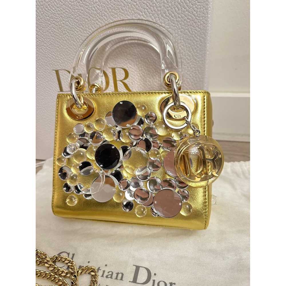 Dior Lady Dior leather handbag - image 2