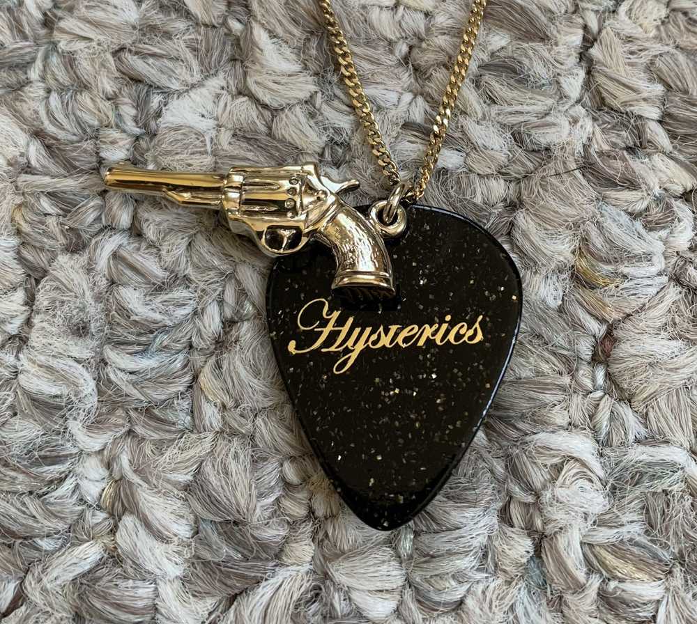 Hysteric Glamour Gun+Guitar Pick Necklace + Bag - image 2